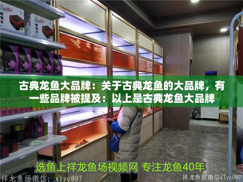 古典龍魚大品牌：關(guān)于古典龍魚的大品牌，有一些品牌被提及：以上是古典龍魚大品牌