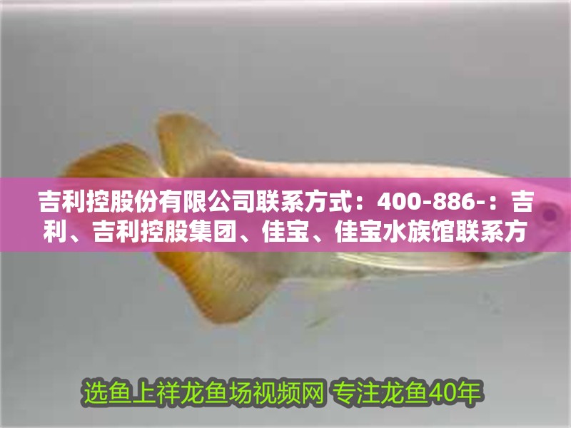 吉利控股份有限公司聯系方式：400-886-：吉利、吉利控股集團、佳寶、佳寶水族館聯系方式