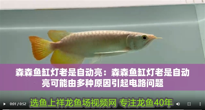 森森魚缸燈老是自動亮：森森魚缸燈老是自動亮可能由多種原因引起電路問題