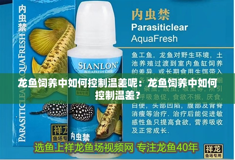 龍魚飼養中如何控制溫差呢：龍魚飼養中如何控制溫差？