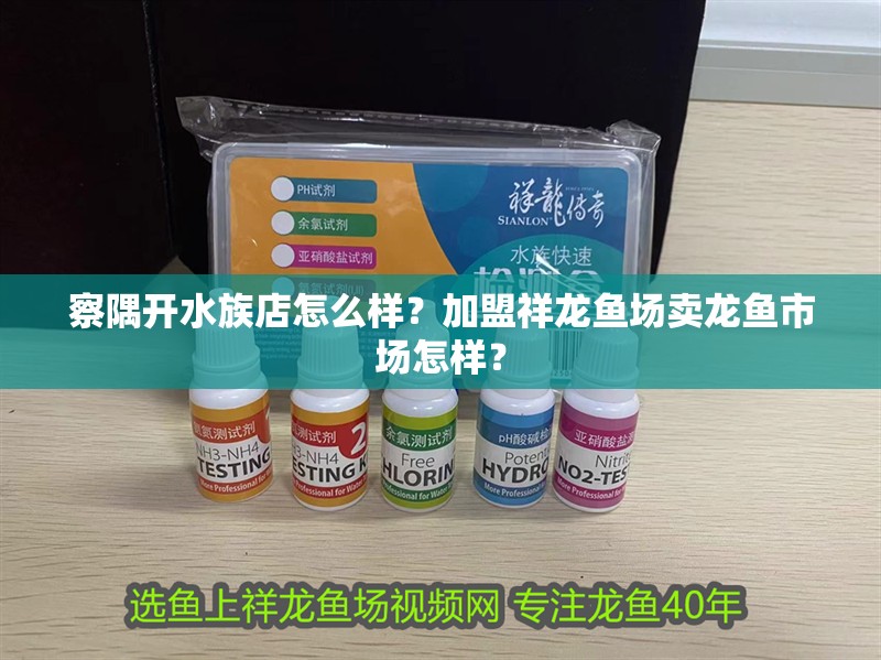 察隅開水族店怎么樣？加盟祥龍魚場賣龍魚市場怎樣？