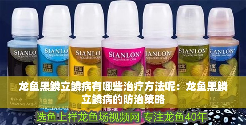 龍魚黑鱗立鱗病有哪些治療方法呢：龍魚黑鱗立鱗病的防治策略