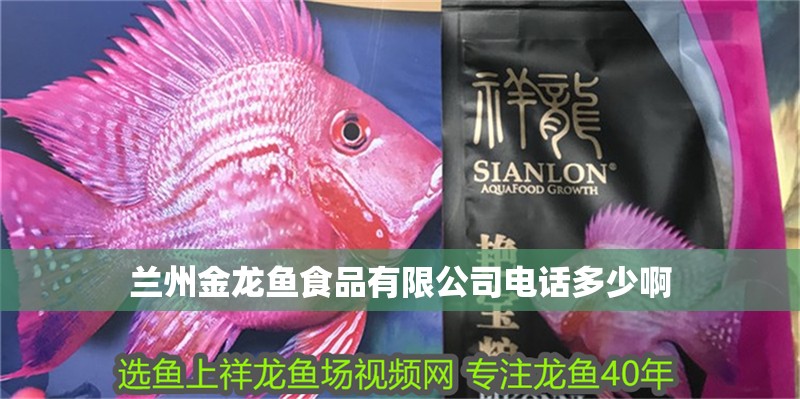 蘭州金龍魚食品有限公司電話多少啊