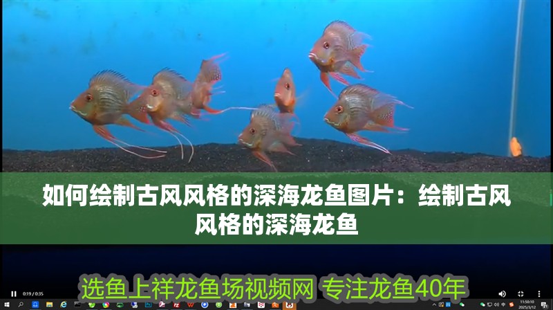 如何繪制古風風格的深海龍魚圖片：繪制古風風格的深海龍魚