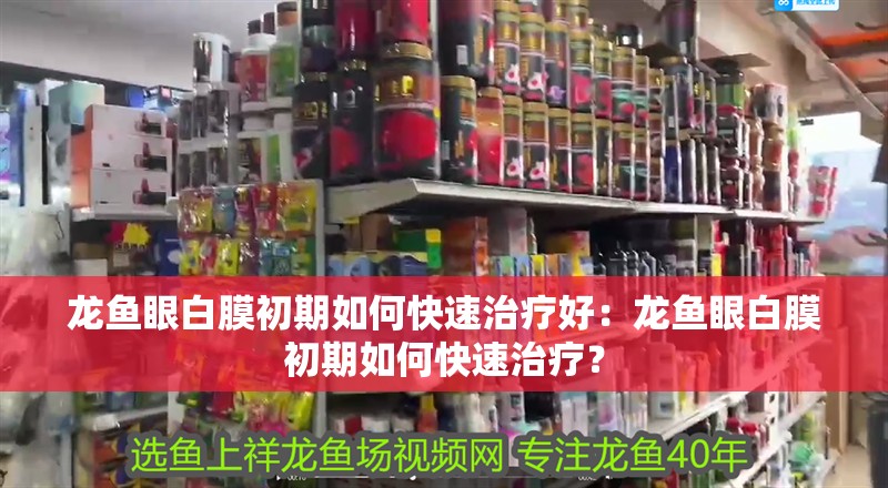 龍魚眼白膜初期如何快速治療好：龍魚眼白膜初期如何快速治療？