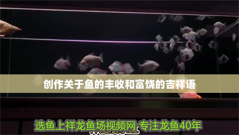 創作關于魚的豐收和富饒的吉祥語