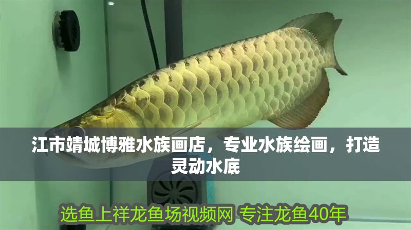 江市靖城博雅水族畫店，專業水族繪畫，打造靈動水底