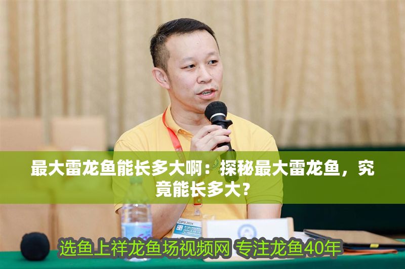 最大雷龍魚能長多大啊：探秘最大雷龍魚，究竟能長多大？