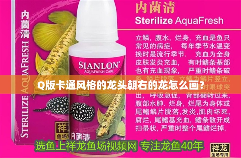 Q版卡通風格的龍頭朝右的龍怎么畫？