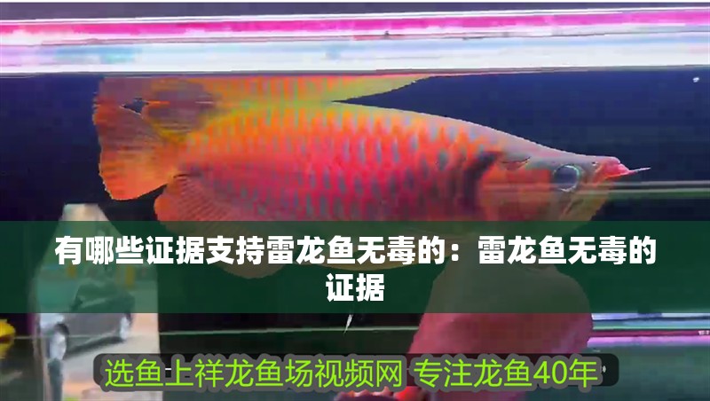 有哪些證據(jù)支持雷龍魚無毒的：雷龍魚無毒的證據(jù)