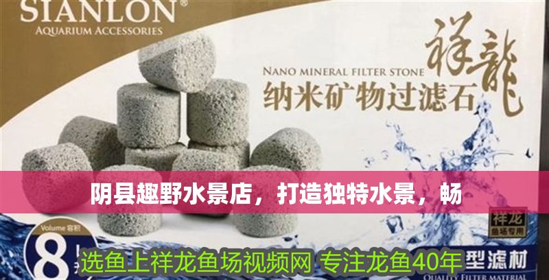 陰縣趣野水景店，打造獨特水景，暢