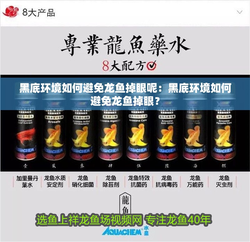黑底環境如何避免龍魚掉眼呢：黑底環境如何避免龍魚掉眼？