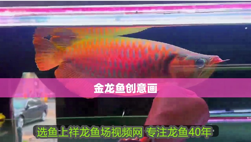 金龍魚創意畫