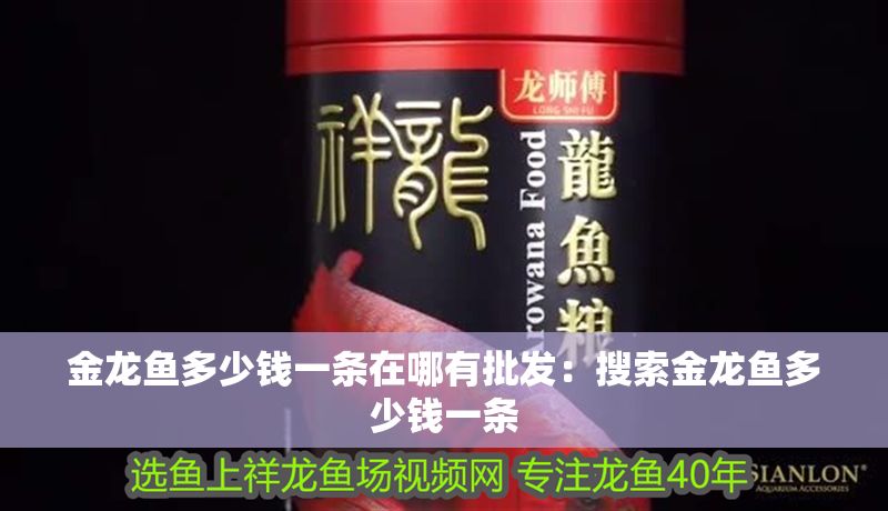 金龍魚多少錢一條在哪有批發：搜索金龍魚多少錢一條