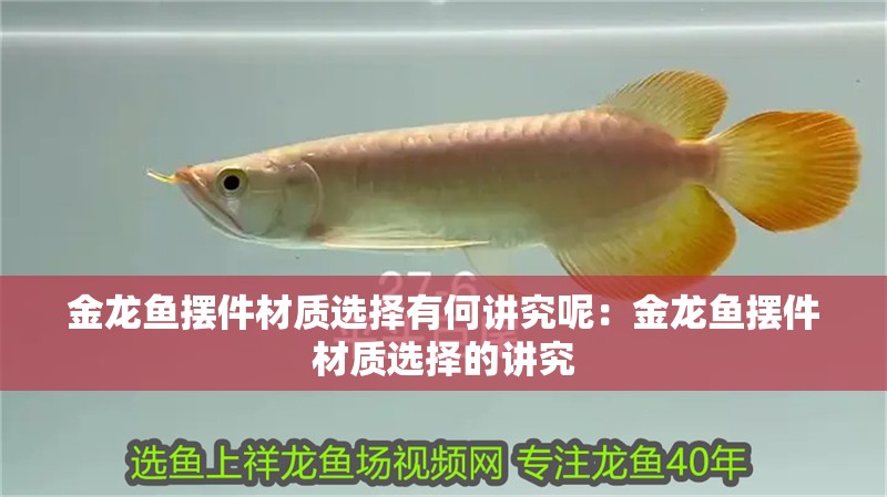 金龍魚擺件材質(zhì)選擇有何講究呢：金龍魚擺件材質(zhì)選擇的講究