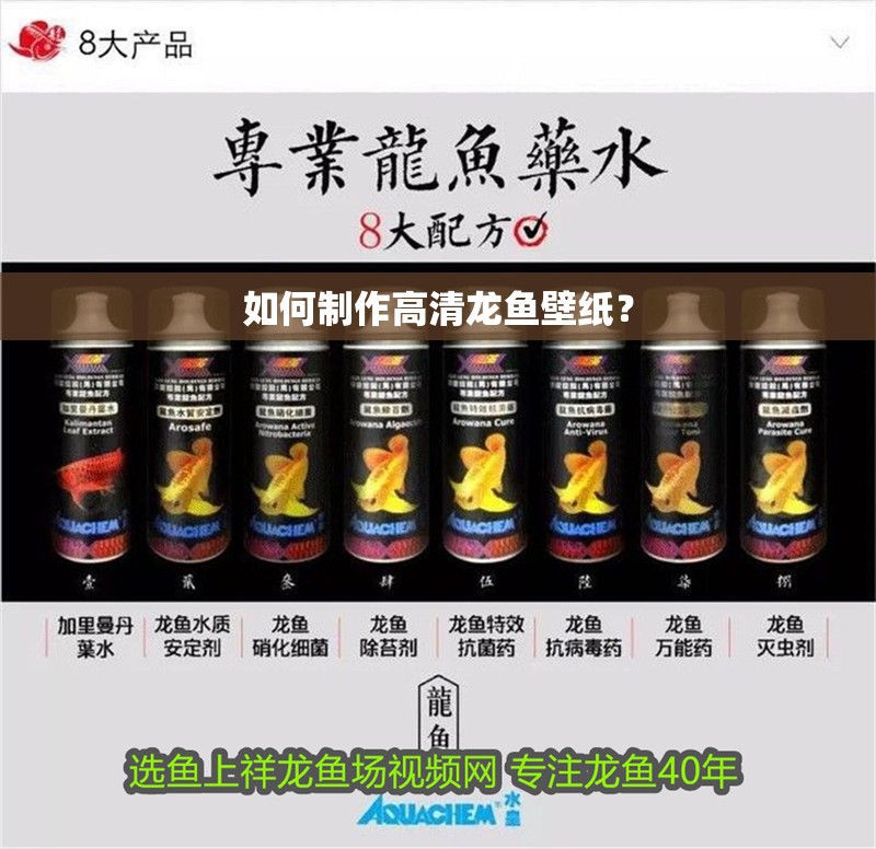 如何制作高清龍魚壁紙？