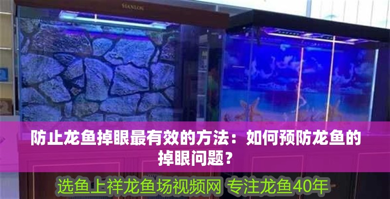 防止龍魚掉眼最有效的方法：如何預(yù)防龍魚的掉眼問題？