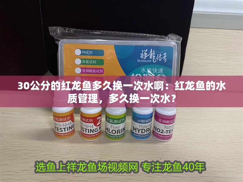 30公分的紅龍魚多久換一次水啊：紅龍魚的水質(zhì)管理，多久換一次水？