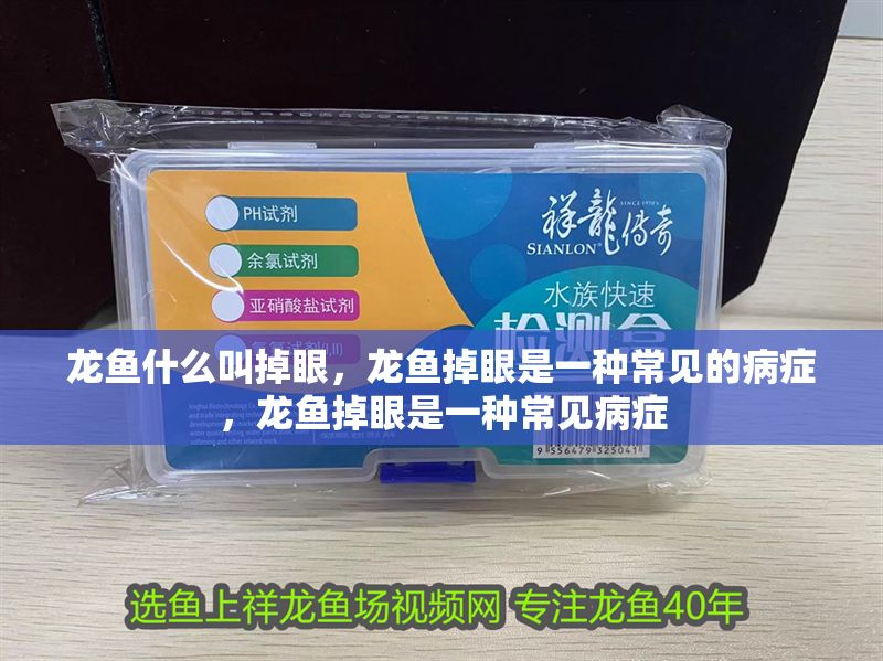 龍魚什么叫掉眼，龍魚掉眼是一種常見的病癥，龍魚掉眼是一種常見病癥