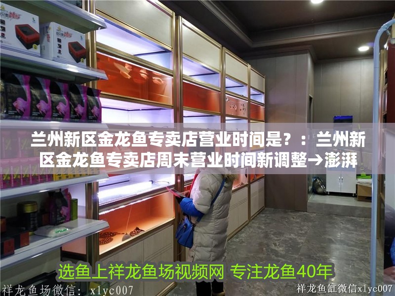 蘭州新區金龍魚專賣店營業時間是？：蘭州新區金龍魚專賣店周末營業時間新調整→澎湃
