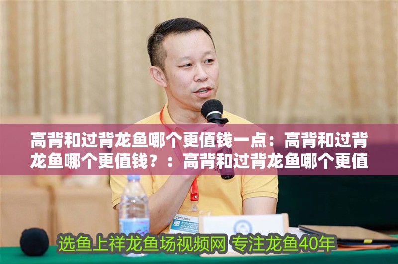 高背和過(guò)背龍魚(yú)哪個(gè)更值錢(qián)一點(diǎn)：高背和過(guò)背龍魚(yú)哪個(gè)更值錢(qián)？：高背和過(guò)背龍魚(yú)哪個(gè)更值錢(qián)，高背龍魚(yú)的特點(diǎn)及其市場(chǎng)價(jià)值