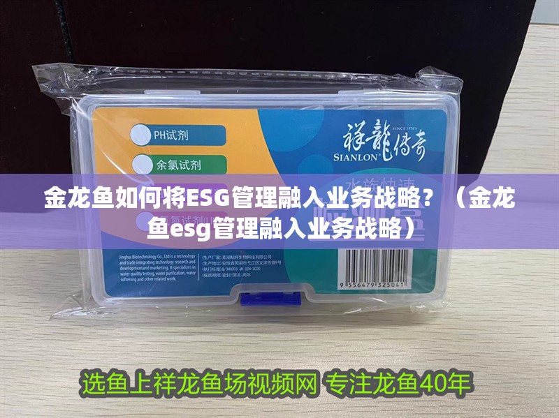 金龍魚如何將ESG管理融入業(yè)務(wù)戰(zhàn)略？（金龍魚esg管理融入業(yè)務(wù)戰(zhàn)略）