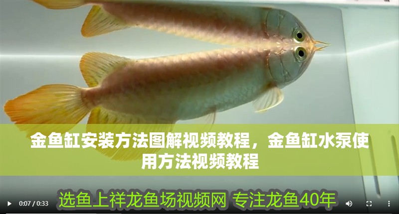 金魚缸安裝方法圖解視頻教程，金魚缸水泵使用方法視頻教程