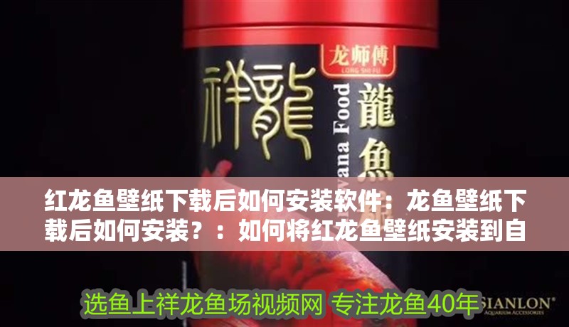 紅龍魚壁紙下載后如何安裝軟件：龍魚壁紙下載后如何安裝？：如何將紅龍魚壁紙安裝到自己的設備上