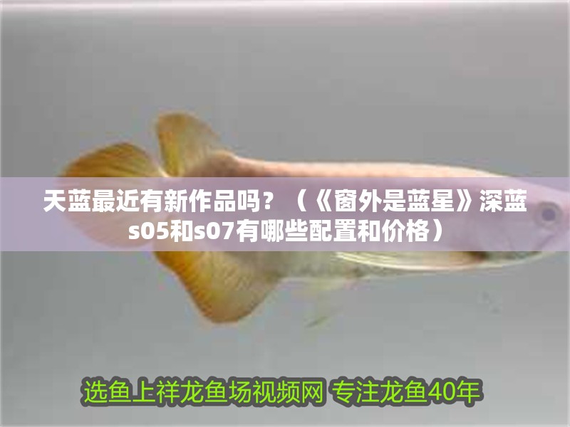 天藍最近有新作品嗎？（《窗外是藍星》深藍s05和s07有哪些配置和價格）
