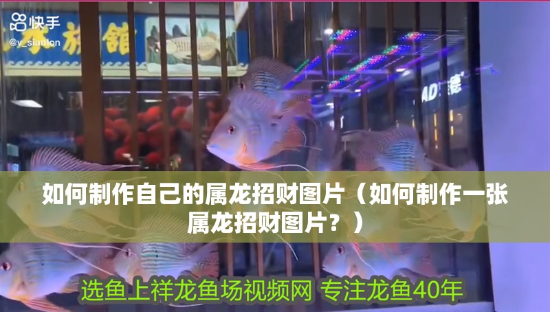 如何制作自己的屬龍招財圖片（如何制作一張屬龍招財圖片？）