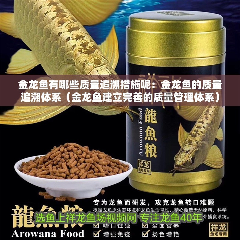 金龍魚有哪些質量追溯措施呢：金龍魚的質量追溯體系（金龍魚建立完善的質量管理體系）