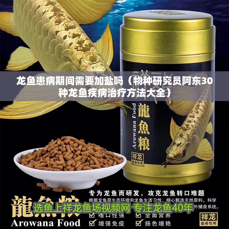 龍魚患病期間需要加鹽嗎（物種研究員阿東30種龍魚疾病治療方法大全）