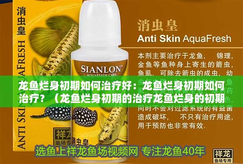 龍魚爛身初期如何治療好：龍魚爛身初期如何治療？（龍魚爛身初期的治療龍魚爛身的初期階段使用水質測試套件）