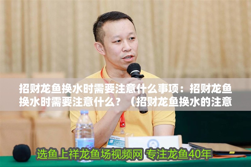 招財龍魚換水時需要注意什么事項：招財龍魚換水時需要注意什么？（招財龍魚換水的注意事項）