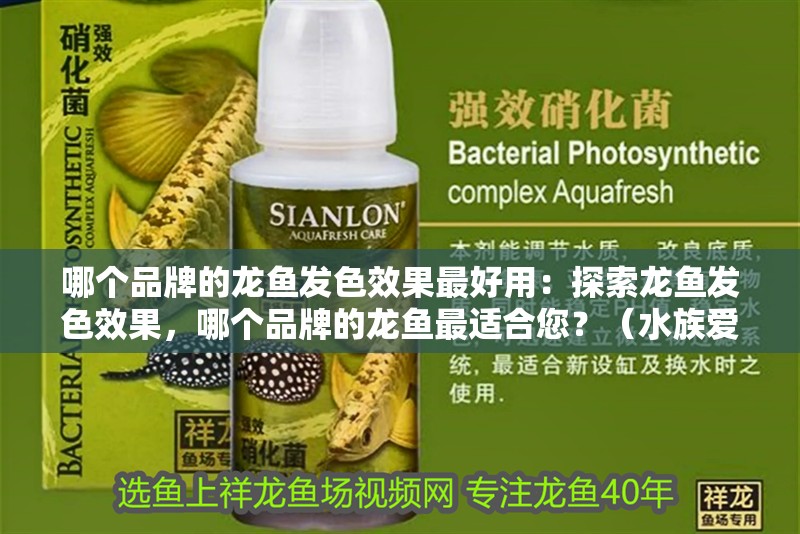 哪個品牌的龍魚發色效果最好用：探索龍魚發色效果，哪個品牌的龍魚最適合您？（水族愛好者的世界中，龍魚發色效果最好的龍魚發色效果）