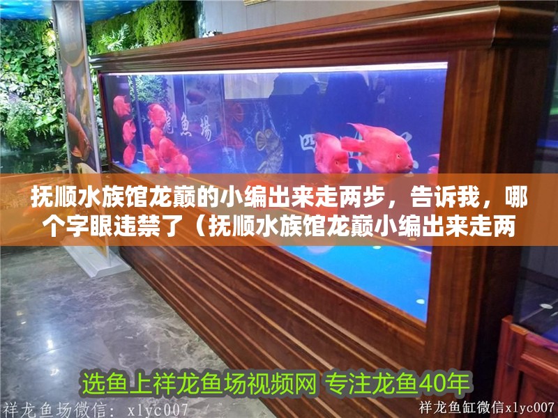 撫順水族館龍巔的小編出來走兩步，告訴我，哪個字眼違禁了（撫順水族館龍巔小編出來走兩步）