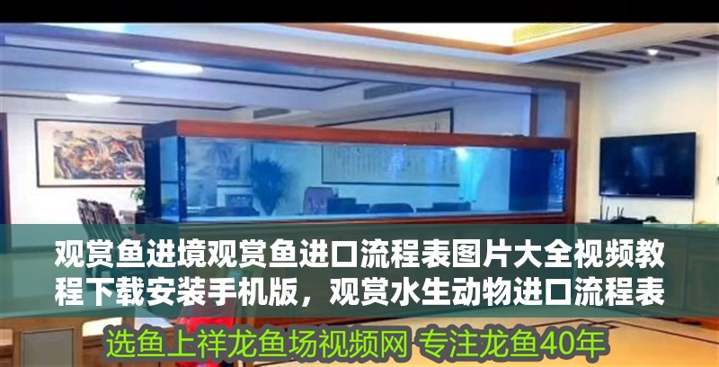 觀賞魚進境觀賞魚進口流程表圖片大全視頻教程下載安裝手機版，觀賞水生動物進口流程表