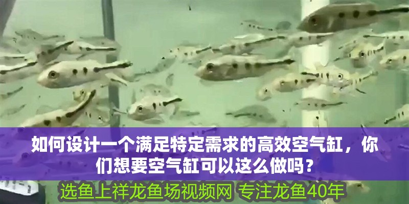 如何設計一個滿足特定需求的高效空氣缸，你們想要空氣缸可以這么做嗎？