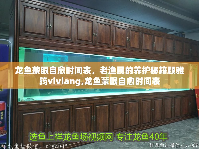 龍魚蒙眼自愈時間表，老漁民的養護秘籍顧雅筠viviang,龍魚蒙眼自愈時間表