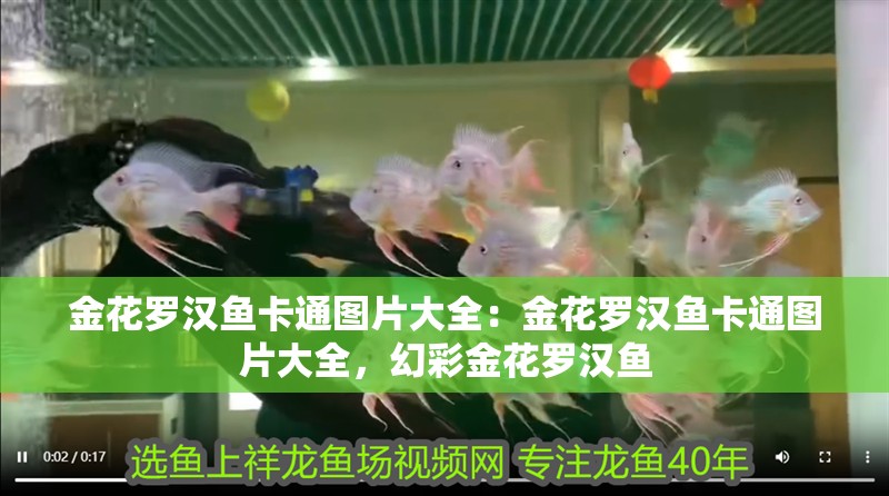 金花羅漢魚卡通圖片大全：金花羅漢魚卡通圖片大全，幻彩金花羅漢魚