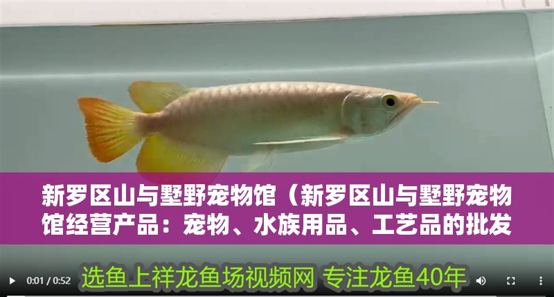 新羅區山與墅野寵物館（新羅區山與墅野寵物館經營產品：寵物、水族用品、工藝品的批發零售）
