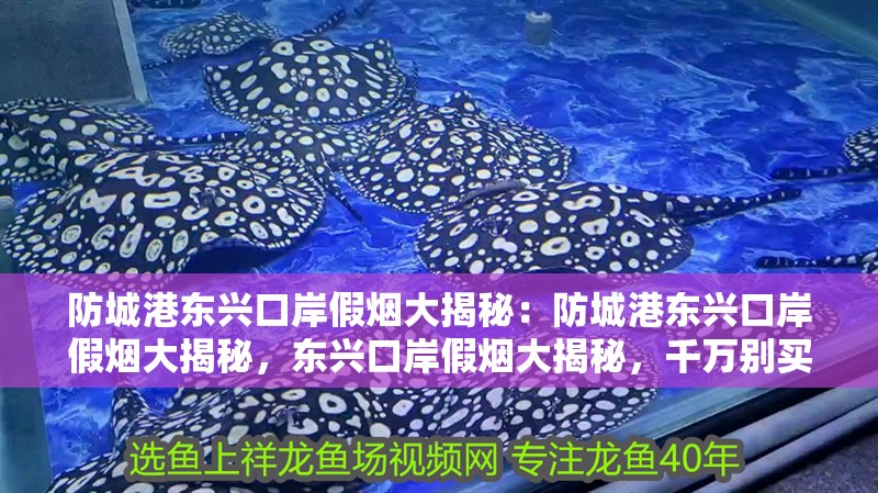 防城港東興口岸假煙大揭秘：防城港東興口岸假煙大揭秘，東興口岸假煙大揭秘，千萬別買！