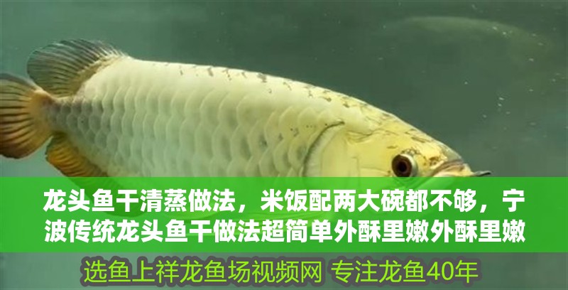 龍頭魚干清蒸做法，米飯配兩大碗都不夠，寧波傳統龍頭魚干做法超簡單外酥里嫩外酥里嫩