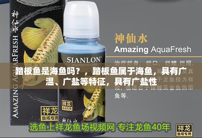 踏板魚是海魚嗎？，踏板魚屬于海魚，具有廣溫、廣鹽等特征，具有廣鹽性