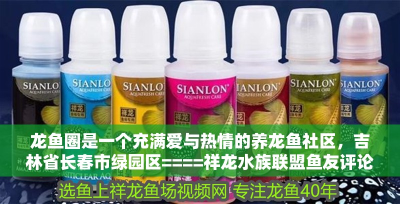 龍魚圈是一個(gè)充滿愛與熱情的養(yǎng)龍魚社區(qū)，吉林省長春市綠園區(qū)====祥龍水族聯(lián)盟魚友評論