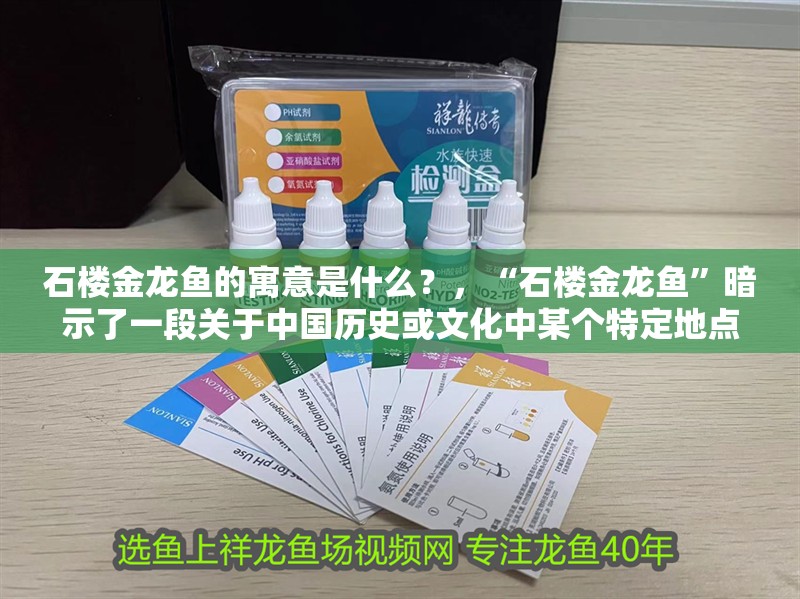 石樓金龍魚的寓意是什么？，“石樓金龍魚”暗示了一段關于中國歷史或文化中某個特定地點的傳說故事