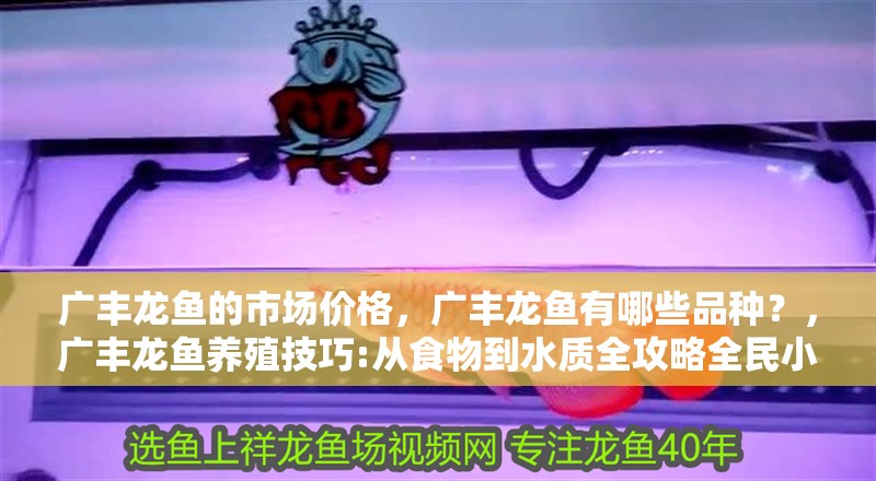 廣豐龍魚的市場(chǎng)價(jià)格，廣豐龍魚有哪些品種？，廣豐龍魚養(yǎng)殖技巧:從食物到水質(zhì)全攻略全民小視頻
