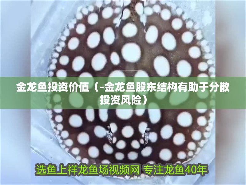 金龍魚投資價值（-金龍魚股東結構有助于分散投資風險）