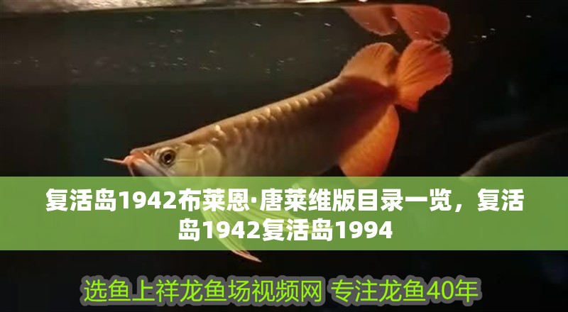 復活島1942布萊恩·唐萊維版目錄一覽，復活島1942復活島1994