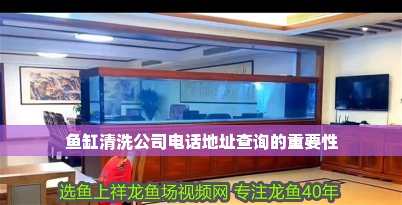 魚缸清洗公司電話地址查詢的重要性